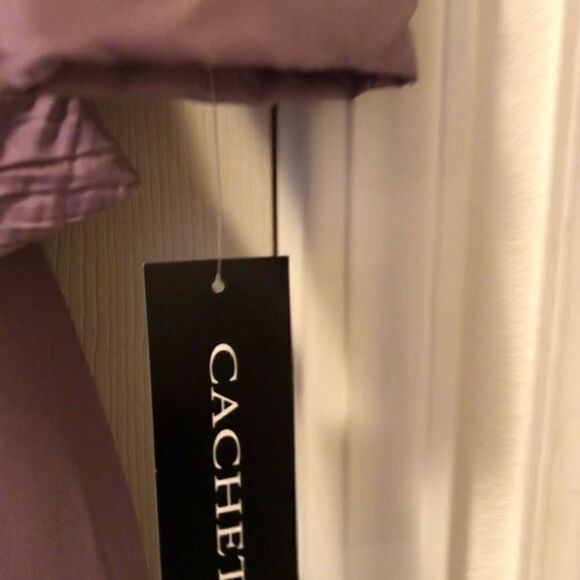 NWT 90’s Cachet metallic violet / lavender  skirt & jacket -   size 8 TALL - Picture 3 of 12